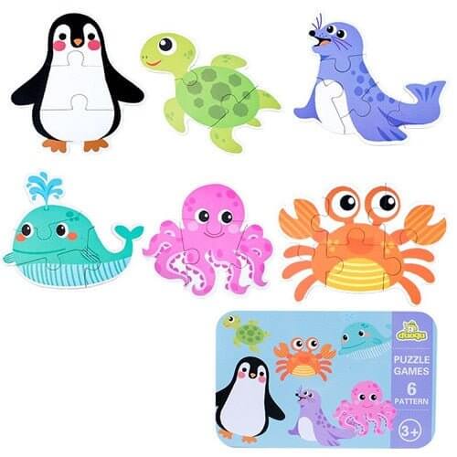 Baby 3D Animals Puzzle Iron Box - Baby Bubble Store