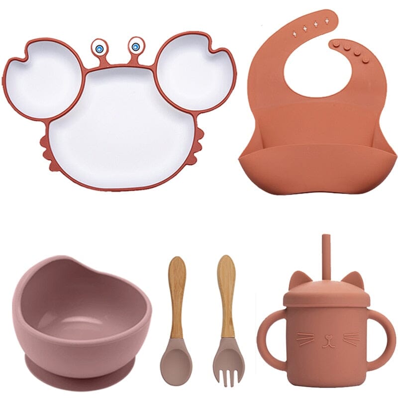 Baby Bowls Plates Spoons Set - Baby Bubble Store