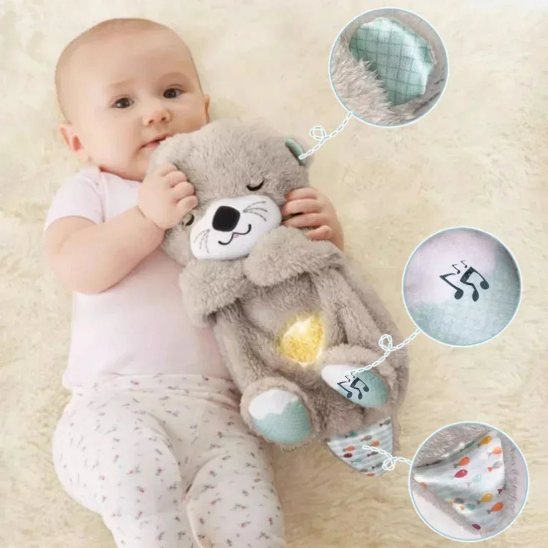 Baby Breathing Otter Sleep - Baby Bubble Store