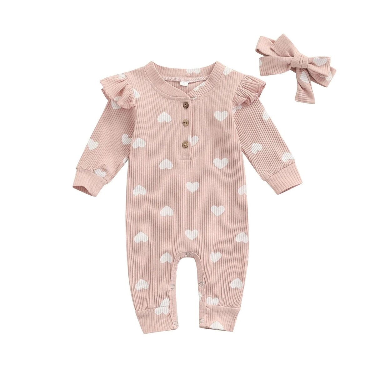 Baby Valentine's Day Jumpsuit - Baby Bubble Store