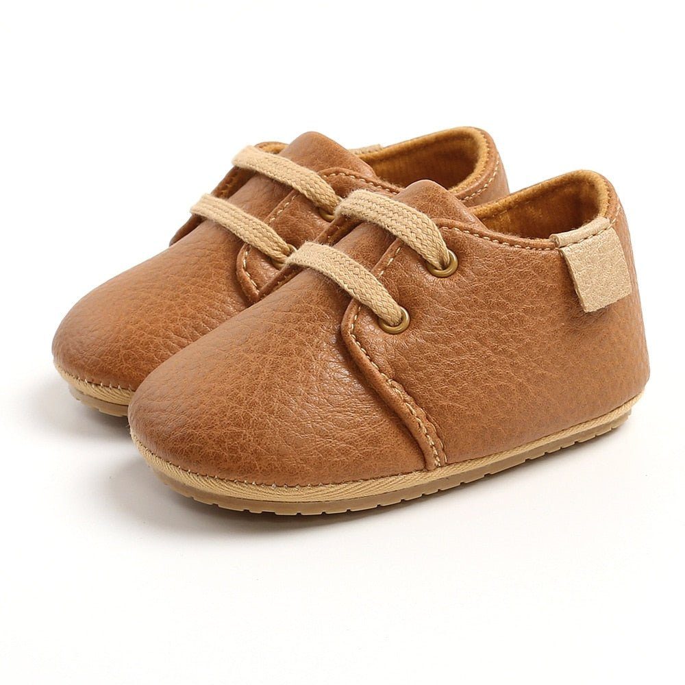 Infant Multicolor Retro Leather Shoes - Baby Bubble Store